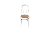 Picture of RAYMON Solid Beech Dining Chair with Rattan Seat (White) 