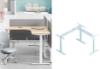 Picture of UP1 L SHAPE ADJUSTABLE DESK FRAME *WHITE H695-1185mm