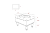 Picture of ROUX Fabric Storage Ottoman (Flower)