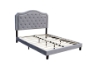 Picture of HELEN Velvet Bed Frame (Grey) - Double