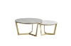 Picture of LUXE Ceramic Coffee Table (Golden Legs)