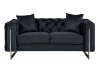 Picture of ASTRA Velvet Sofa Range (Black) - 1 Seater	 (Armchair)