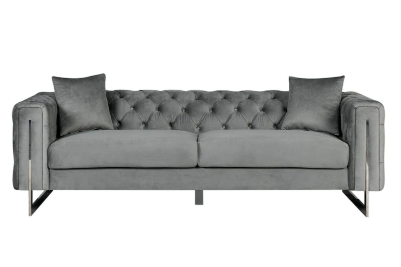 Picture of ASTRA Velvet Sofa Range (Grey) - 3 Seater (Sofa)