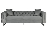 Picture of ASTRA Velvet Sofa Range (Grey) - Loveseat+Sofa Set	