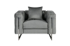 Picture of ASTRA Velvet Sofa Range (Grey) - Loveseat+Sofa Set	