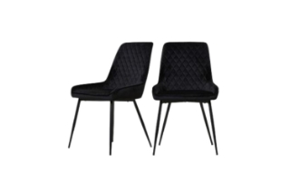 Picture of NOHO Fabric Dining Chair (Black) - 2PC in 1 Carton