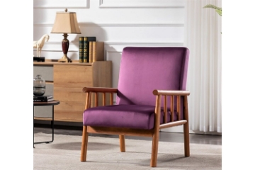 Picture of BARNHOUSE Velvet Armchair (Purple)