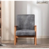 Picture of BARNHOUSE Spotted Microfiber Armchair (Grey) 