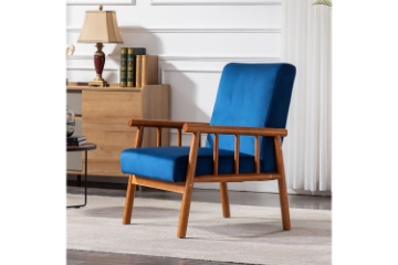 Picture of BARNHOUSE  Velvet Armchair (Blue)