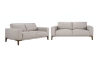 Picture of BAYWOOD 100% Genuine Leather Sofa Range (Light Grey) - Loveseat+Sofa Set