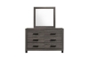 Picture of GLYNDON 6-Drawer Dresser with Mirror (Grey)