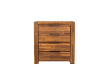 Picture of ASTON Acacia Wood 4-Drawer Chest