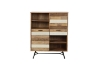 Picture of LEAMAN 2-Door 2-Drawer Acacia Wood Display Cabinet