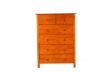 Picture of METRO 6-Drawer Solid Pine Wood Chest (Honey)