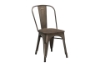 Picture of TOLIX Replica Dining Chair with Rustic Elm Seat - Antique Black