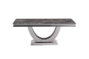 Picture of NUCCIO 71" Marble Top Stainless Steel Dining Table (Dark Gray)