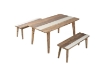 Picture of LEAMAN 3PC Acacia Wood Dining Set