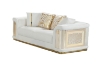 Picture of ANCONA Velvet Sofa (Beige) - 1 Seater (Armchair)