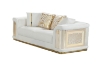 Picture of ANCONA Velvet Sofa (Beige) - Armchair+Loveseat+Sofa Set