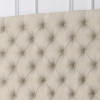 Picture of TAGULAS Button-Tufted Wingback Headboard ONLY in Eastern King Size (Beige)