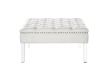 Picture of CLOVER Button Tufted Cocktail Ottoman (Beige)