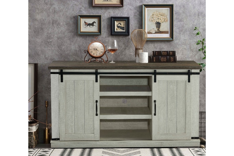 Picture of PRUNUS Wood TV Stand/Sideboard (Grey)