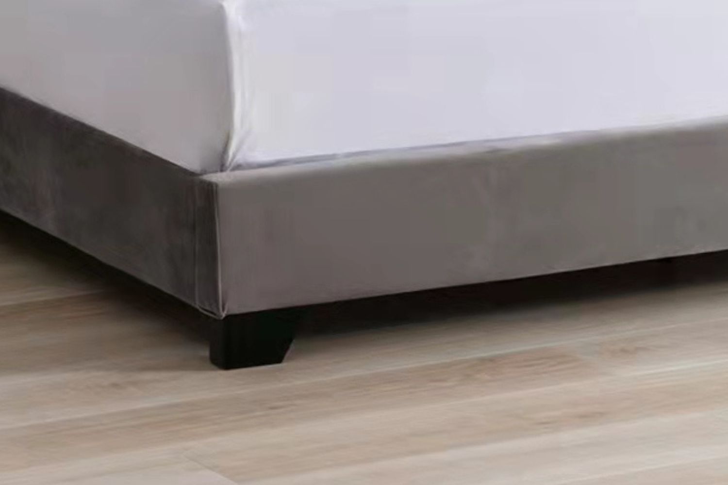 COVE Fabric Upholstery Bed Frame in Double Size (Grey)iFurnitureThe