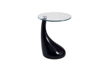 Picture of JUPITER Fiber Glass Side Table in Black and White Color