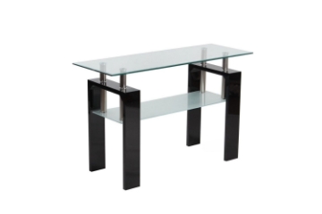 Picture of HORIZON Glass Console Table with High Gloss (Black)