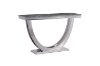 Picture of NUCCIO 140 Marble Top Stainless Steel Console Table (Dark Gray)