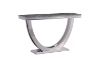 Picture of NUCCIO 55" Marble Top Stainless Steel Console Table (Dark Gray)