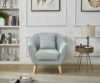 Picture of LUNA 1-Seater Armchair with Pillow (Light Gray) 