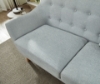 Picture of LUNA Sofa with Pillows (Light Grey) - 1 Seater (Armchair)