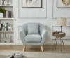 Picture of LUNA Sofa with Pillows (Light Grey) - Armchair+Loveseat+Sofa Set