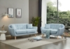 Picture of LUNA Fabric Sofa Range with Pillows (Light Blue)
