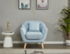 Picture of LUNA Sofa with Pillows (Light Blue) - 2 Seater (Loveseat)