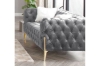 Picture of NORFOLK Button-Tufted Velvet Sofa Range (Grey) - Loveseat+Sofa Set