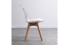 Picture of EFRON Dining Chair with White Cushion (Clear) - Each