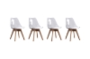 Picture of EFRON Dining Chair with White Cushion (Clear) - Each