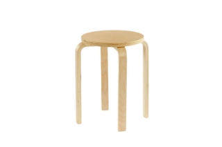 Picture of LOFT Bentwood Stackable Stool (Wood) - Single