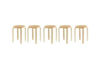 Picture of LOFT Bentwood Stackable Stool (Wood) - 5 Stools in 1 Carton