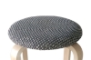 Picture of LOFT Bentwood Stackable Stool (Black & White Pad) - Single