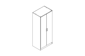 Picture of BESTA Wall Solution Modular Wardrobe - 2 Door (AFG)