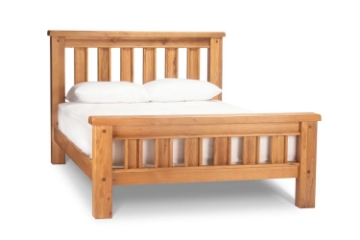 Picture of WESTMINSTER Solid Oak Wood Bed Frame in Queen/ Eastern King  Size