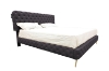 Picture of ZARAGO Linen Upholstered Button-Tufted Bed Frame in Queen Size (Dark Grey)