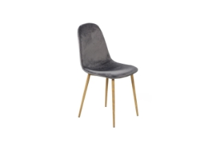 Picture of OSLO Velvet Dining Chair (Grey) - Each