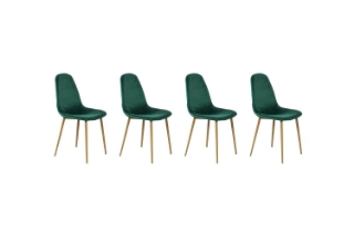 Picture of OSLO Velvet Dining Chair (Green) - 4 Chairs in 1 Carton