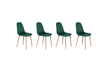 Picture of OSLO Velvet Dining Chair (Green) - 4 Chairs in 1 Carton