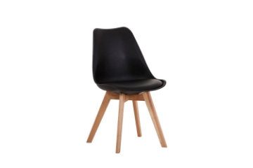 Picture of EFRON Dining Chair with Black Cushion (Black)