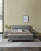 Picture of CUBA Genuine Leather Bed Frame (Dark Grey) - Queen Size